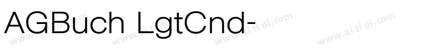 AGBuch LgtCnd字体转换